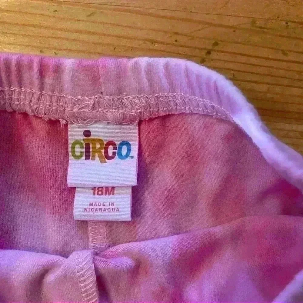 Tie dye set with puppy patch girls 18 months